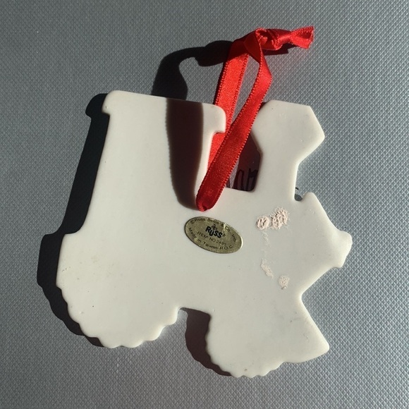 Vintage Russ Ceramic train car choo Cho holiday Christmas tree ornament - Picture 3 of 4